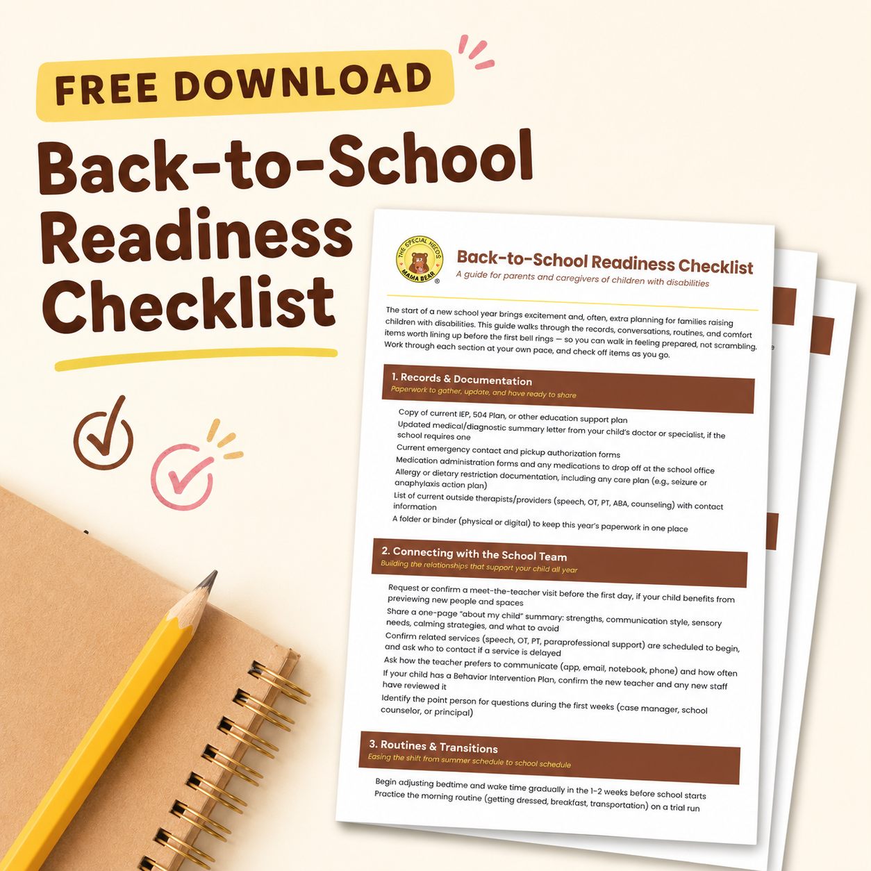 Special Needs Back-to-School Readiness Checklist for Parents
