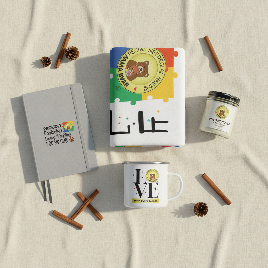 Mama Bear Gift Box Flat Lay