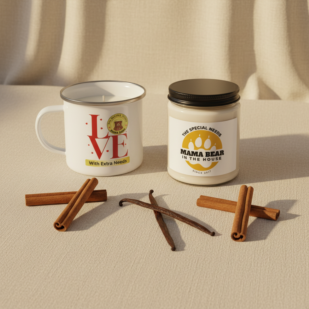 Mama Bear Gift Set Flat Lay