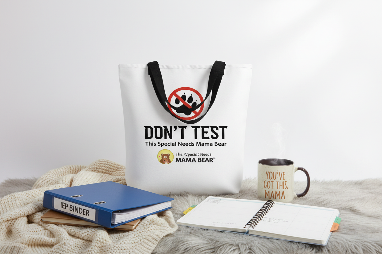 Mama Bear Tote Bag Styled