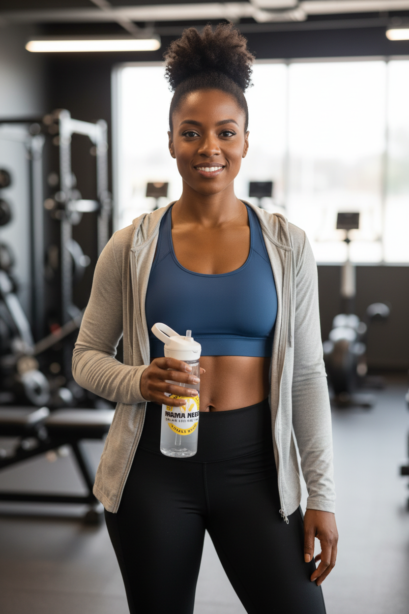 Mama Bear Water Bottle - Gym