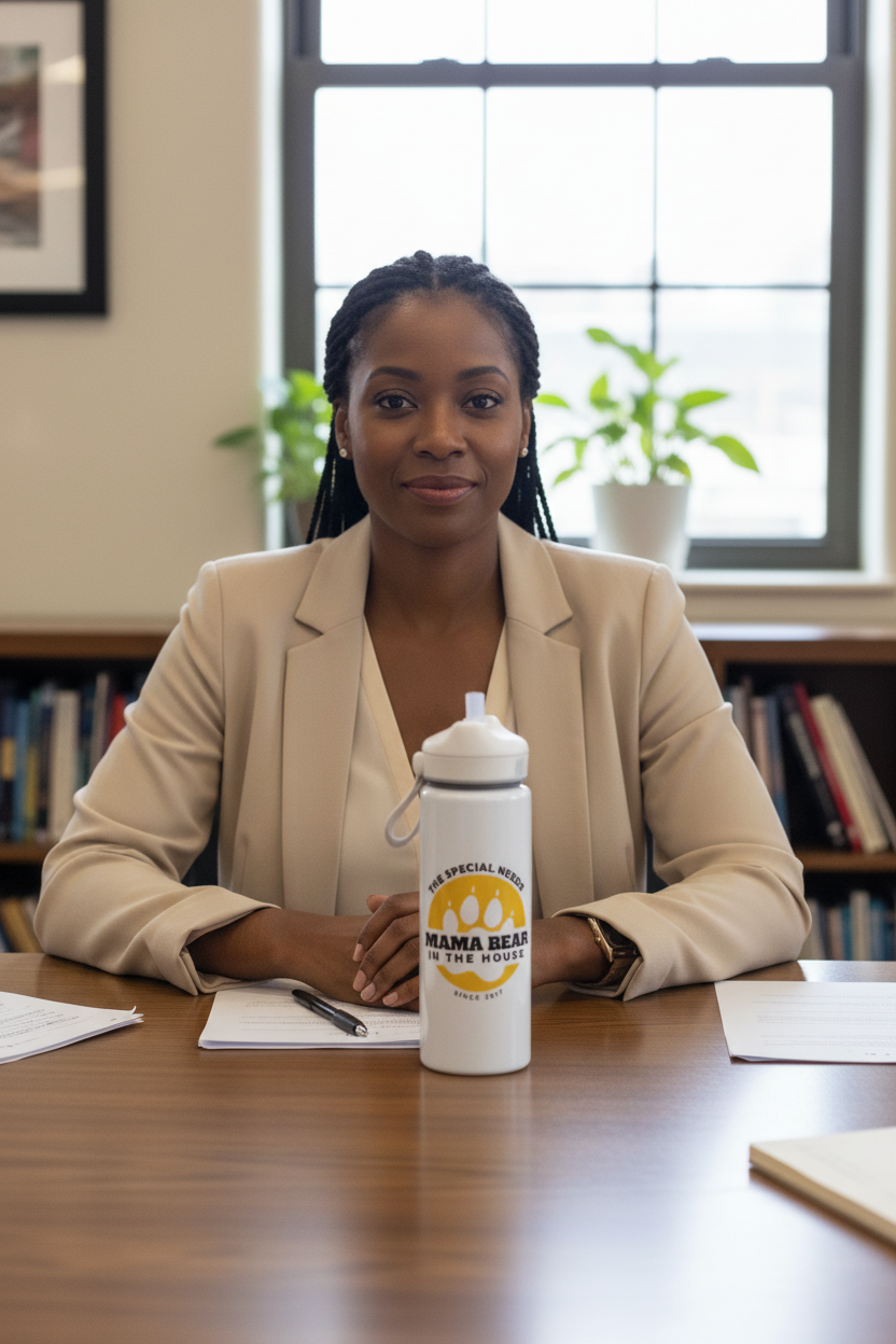 Mama Bear Water Bottle - School Meeting