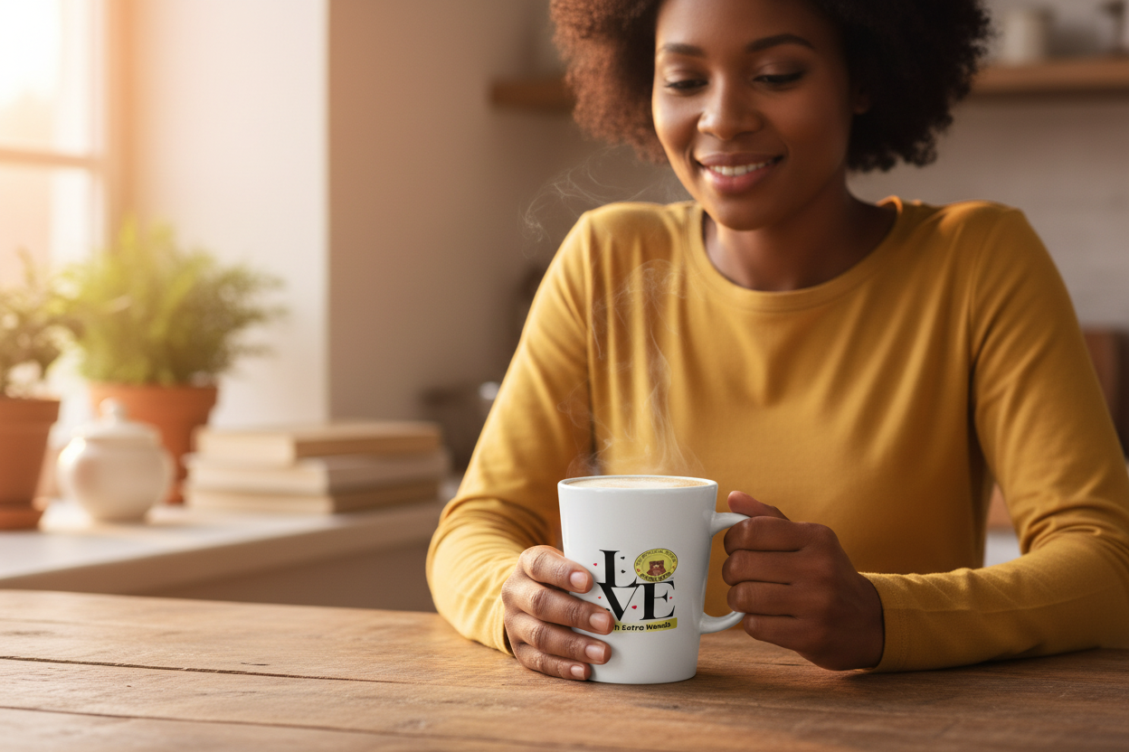 Mug - Mom Holding with Logo Visible
