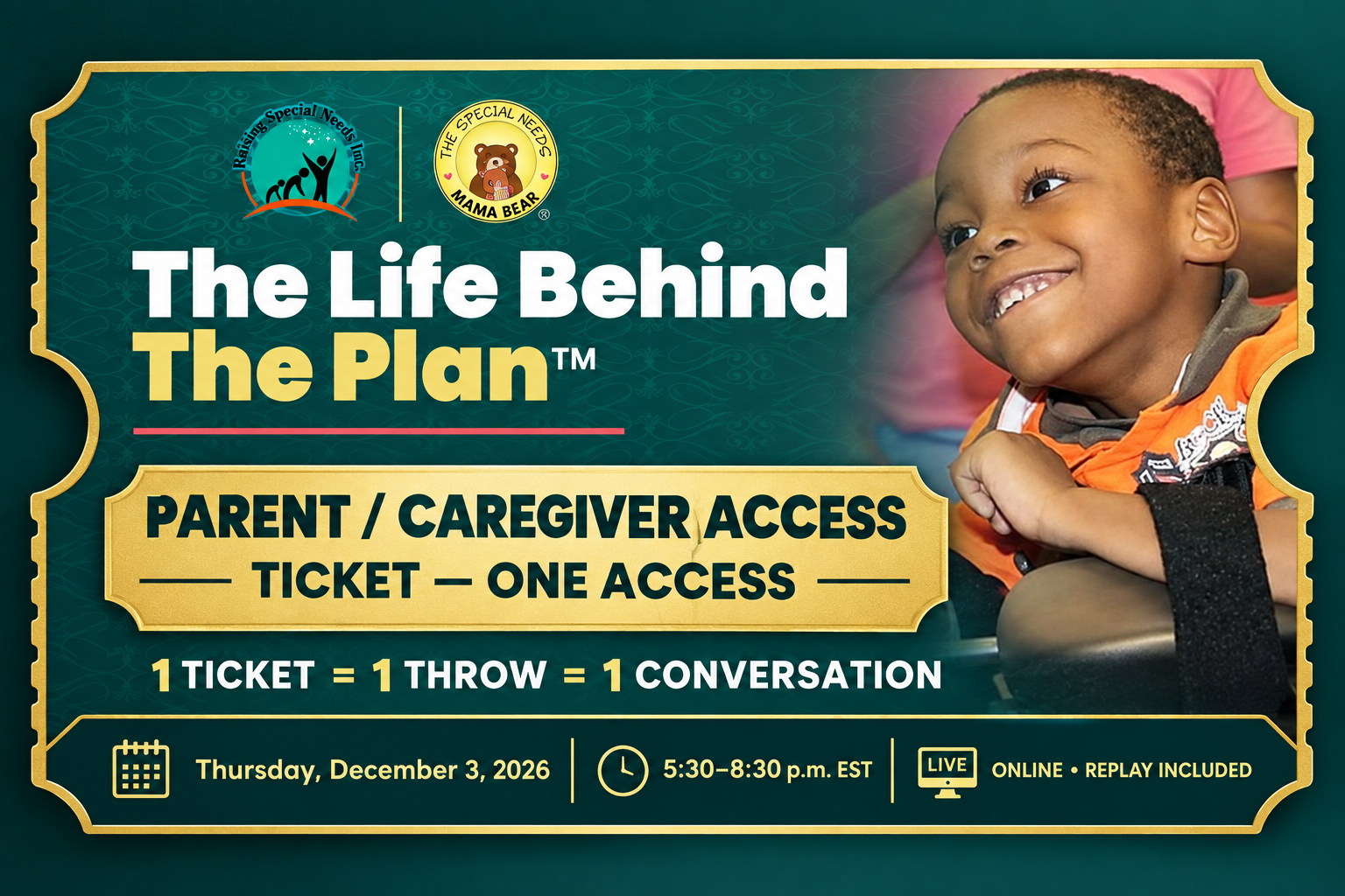 Premium Parent Caregiver event ticket
