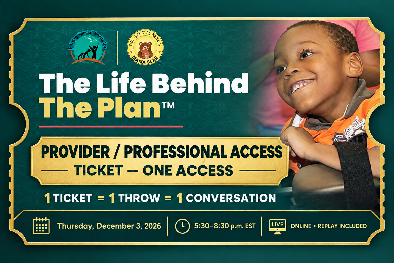 Provider / Professional Access ticket